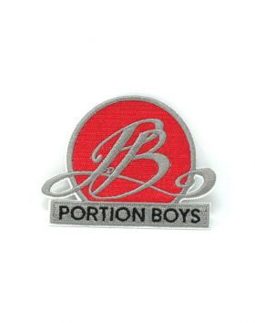 Portion Boys haalarimerkki, Punainen logo